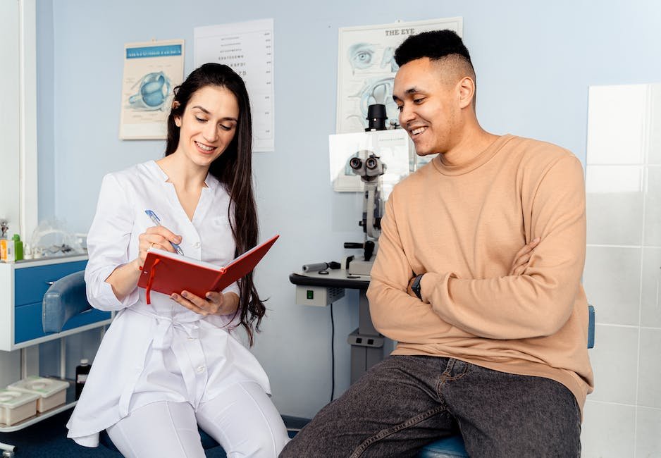 Illustration of a doctor and patient discussing regular check-ups